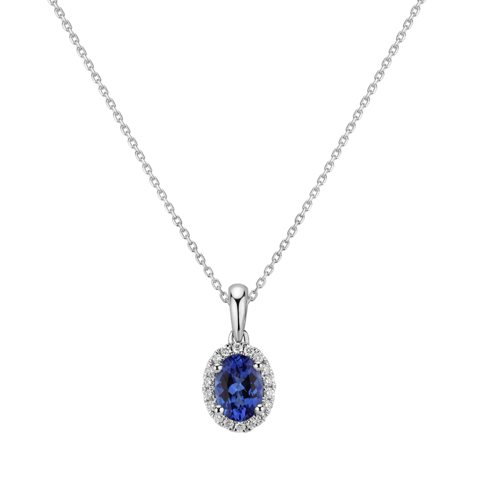 Diamond pendant with Tanzanite Princess Essence
