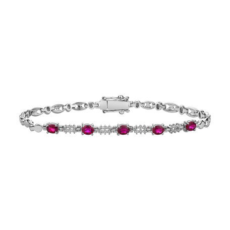 Diamond bracelet with Ruby Artemissio