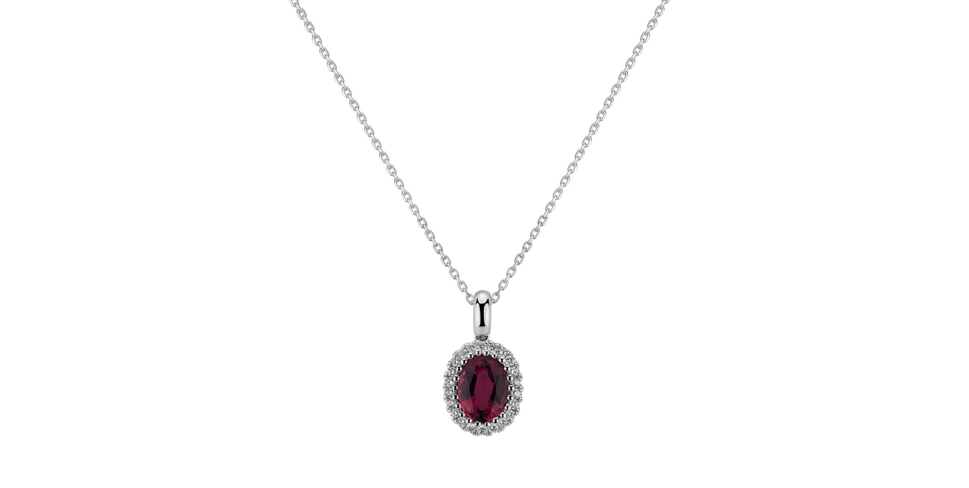 Diamond pendant with Turmalinem Queen Wishes
