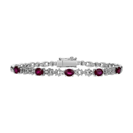 Diamond bracelet with Ruby Ruby Duchess