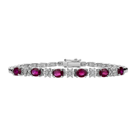 Diamond bracelet with Ruby Princess Dearest