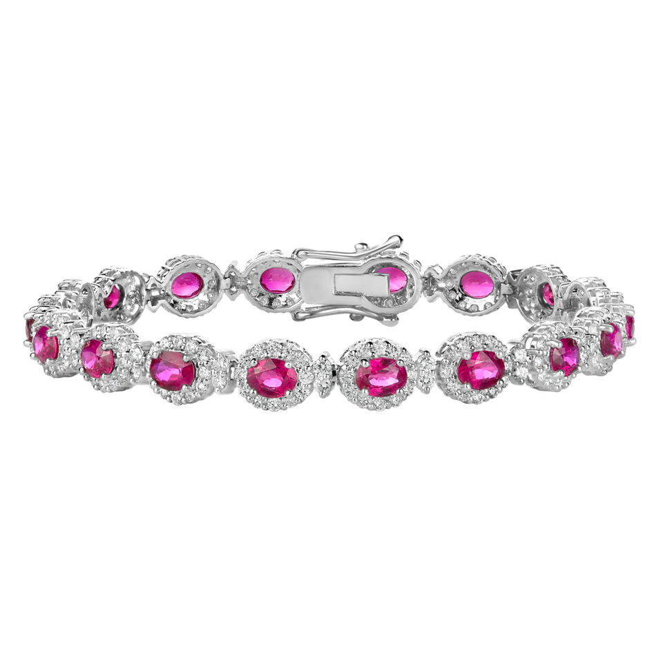 Diamond bracelet with Ruby Ruby Diana