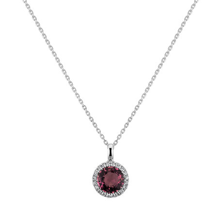 Diamond pendant with Turmalinem Tourmaline Despair