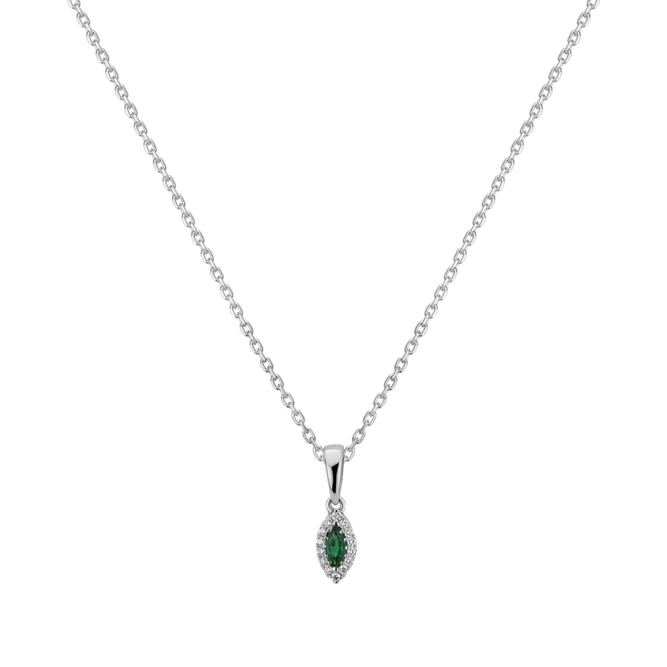 Diamond pendant with Emerald Princess Louisa