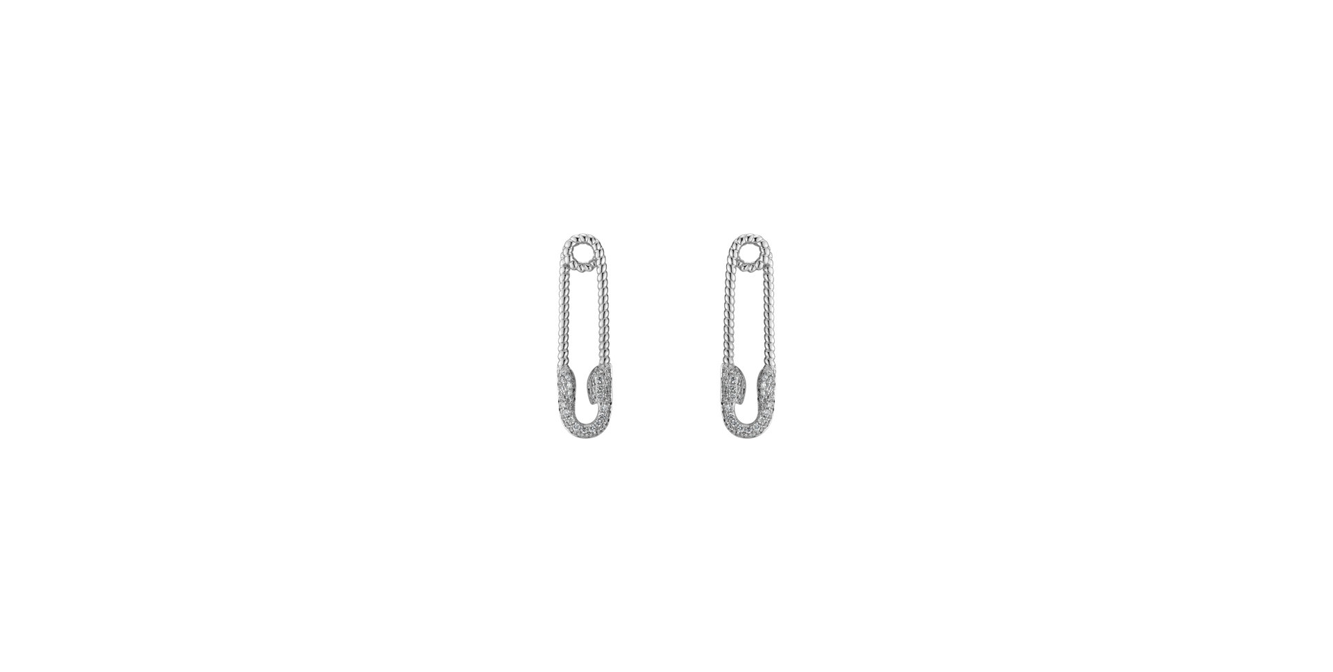 Diamond earrings Cassual Office