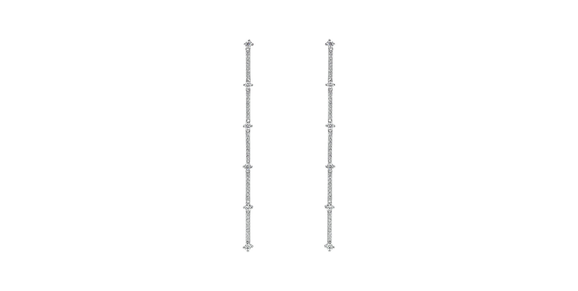 Diamond earrings Delicate Waterfall