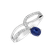 Diamond ring with Sapphire Emiliano2
