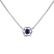 Necklace with Sapphire Flower Gem2