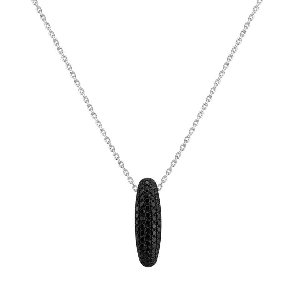 Pendant with black diamonds Inferno Moonlight