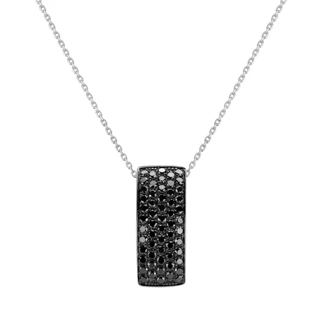 Pendant with black diamonds Inferno Night
