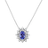 Diamond necklace with Tanzanite Princess Aurora2