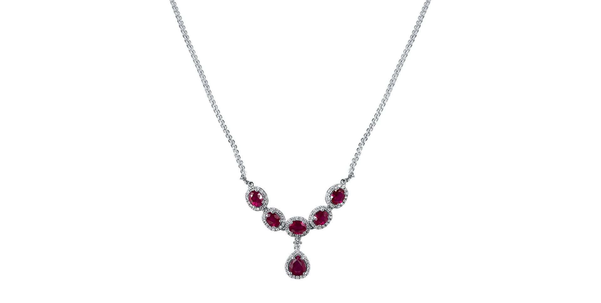 Diamond necklace with Ruby Princess Euphoria