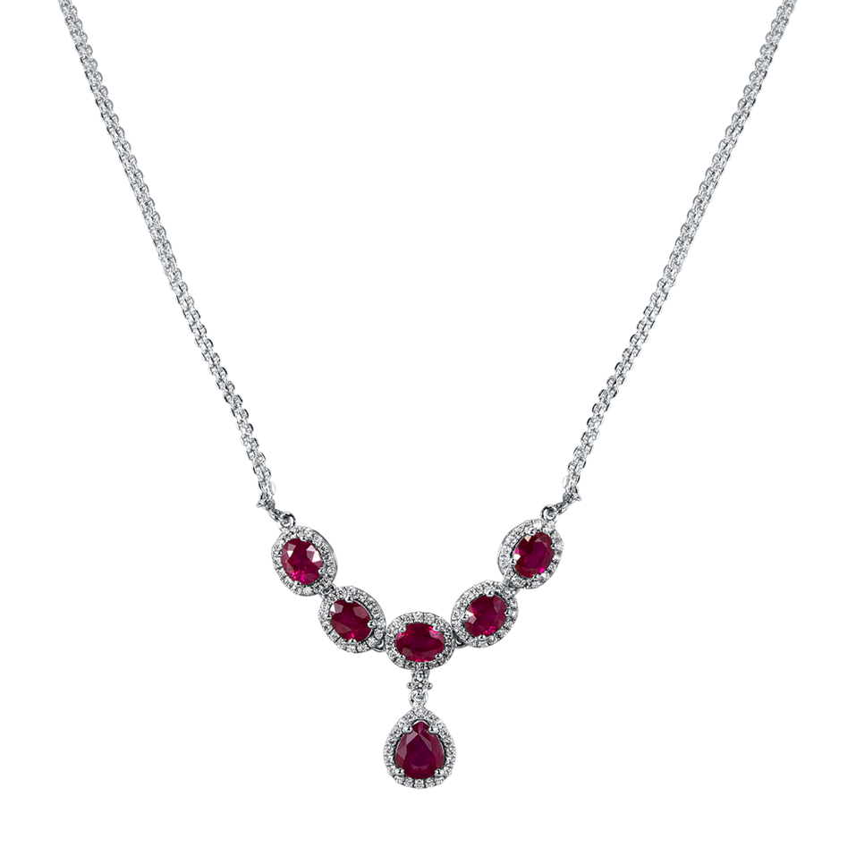 Diamond necklace with Ruby Princess Euphoria