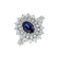 Diamond ring with Sapphire Frozen Drop2