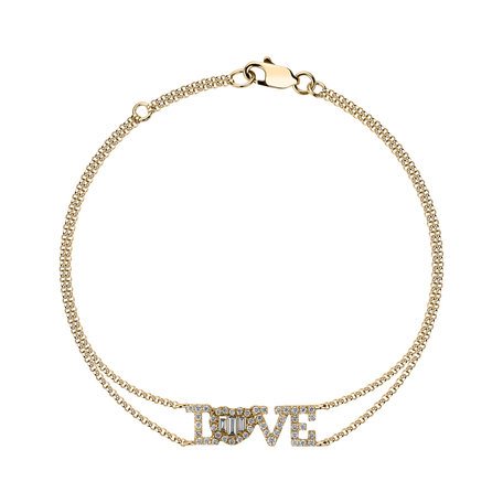 Bracelet with diamonds Love Messenger