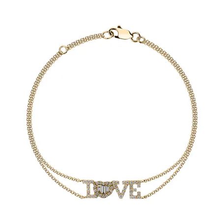 Bracelet with diamonds Love Messenger