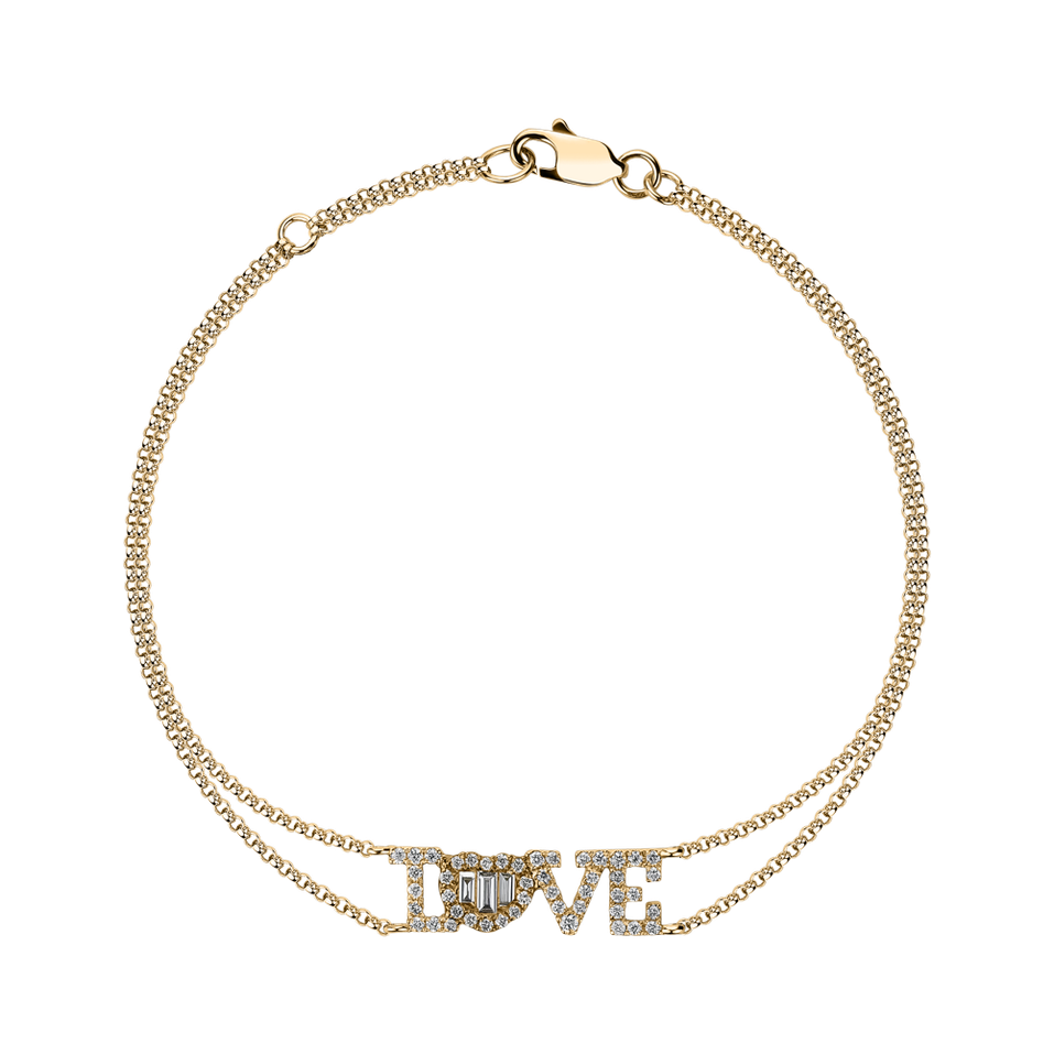 Bracelet with diamonds Love Messenger