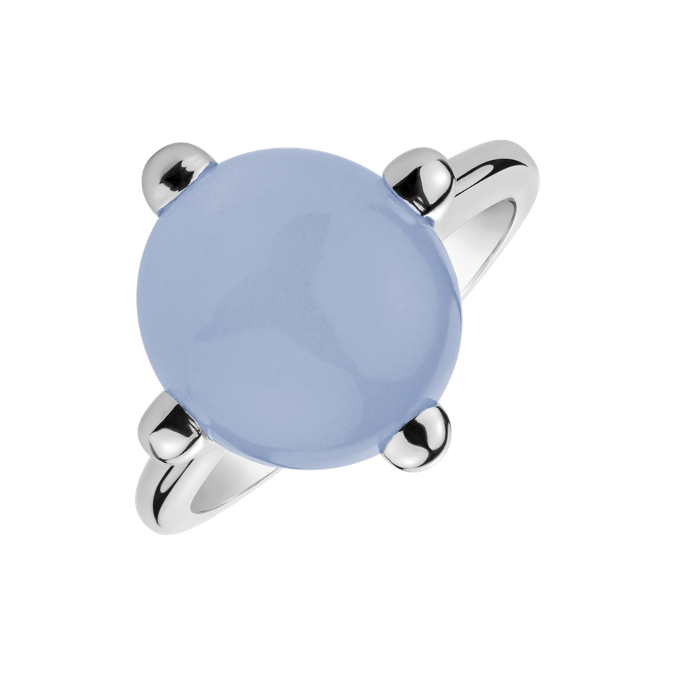 Ring with Chalcedony Space Empire