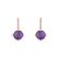 Diamond earrings with Amethyst Rainbow Space2