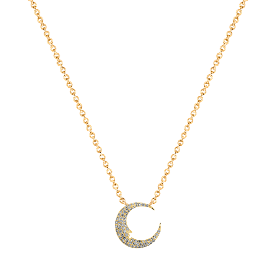 Diamond necklace Solarian Moon