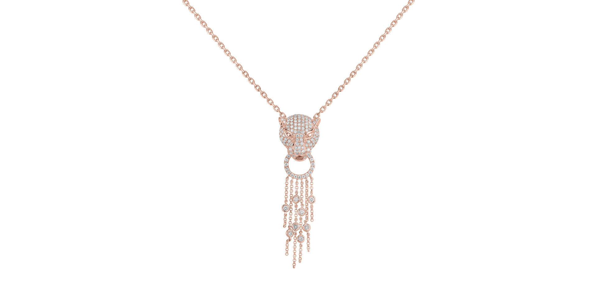 Diamond necklace Majestic Tiger