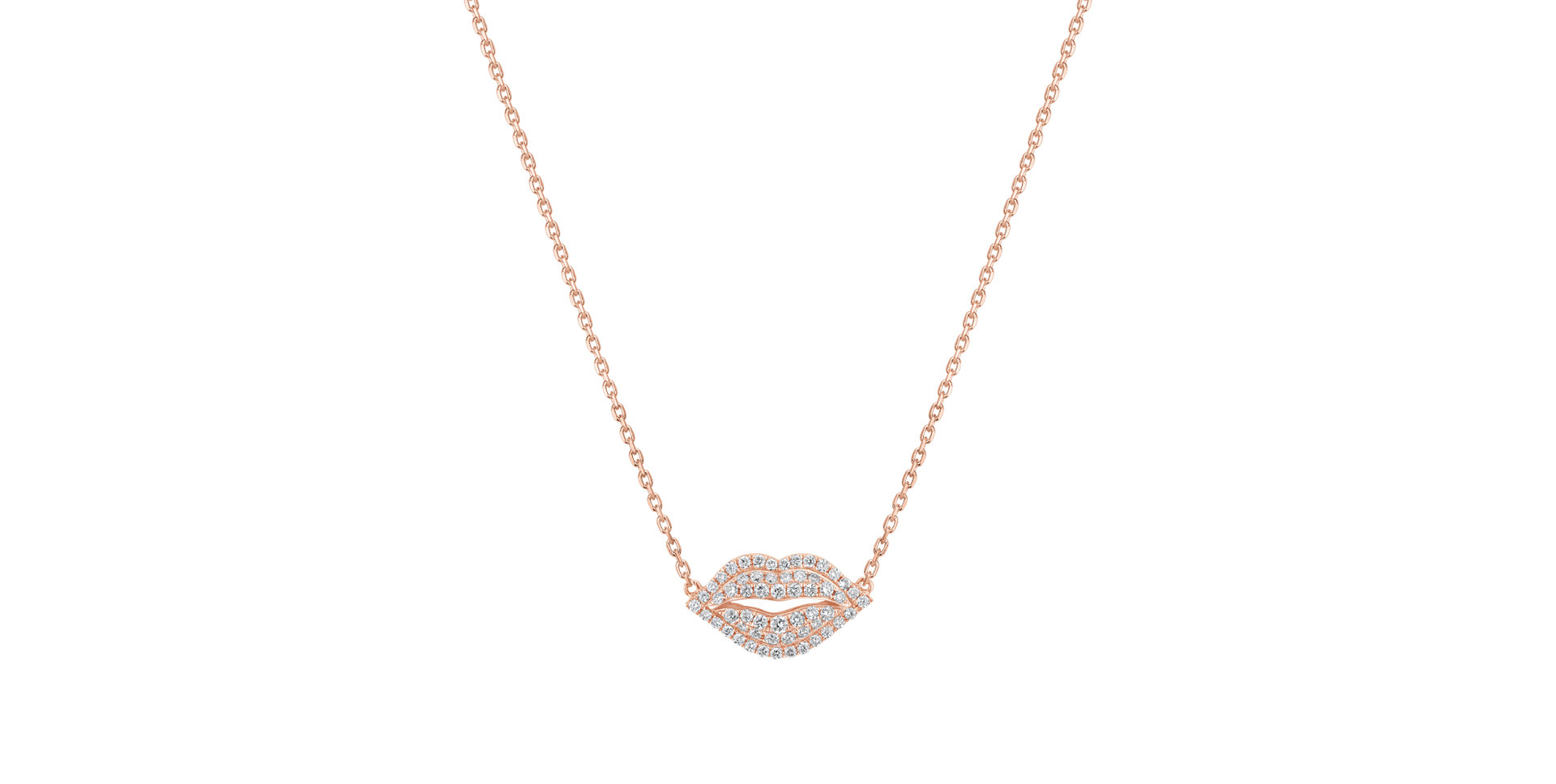 Diamond necklace Magic Lips