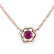 Necklace with Ruby Flower Gem2