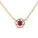 Necklace with Ruby Flower Gem2