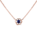 Necklace with Sapphire Flower Gem2