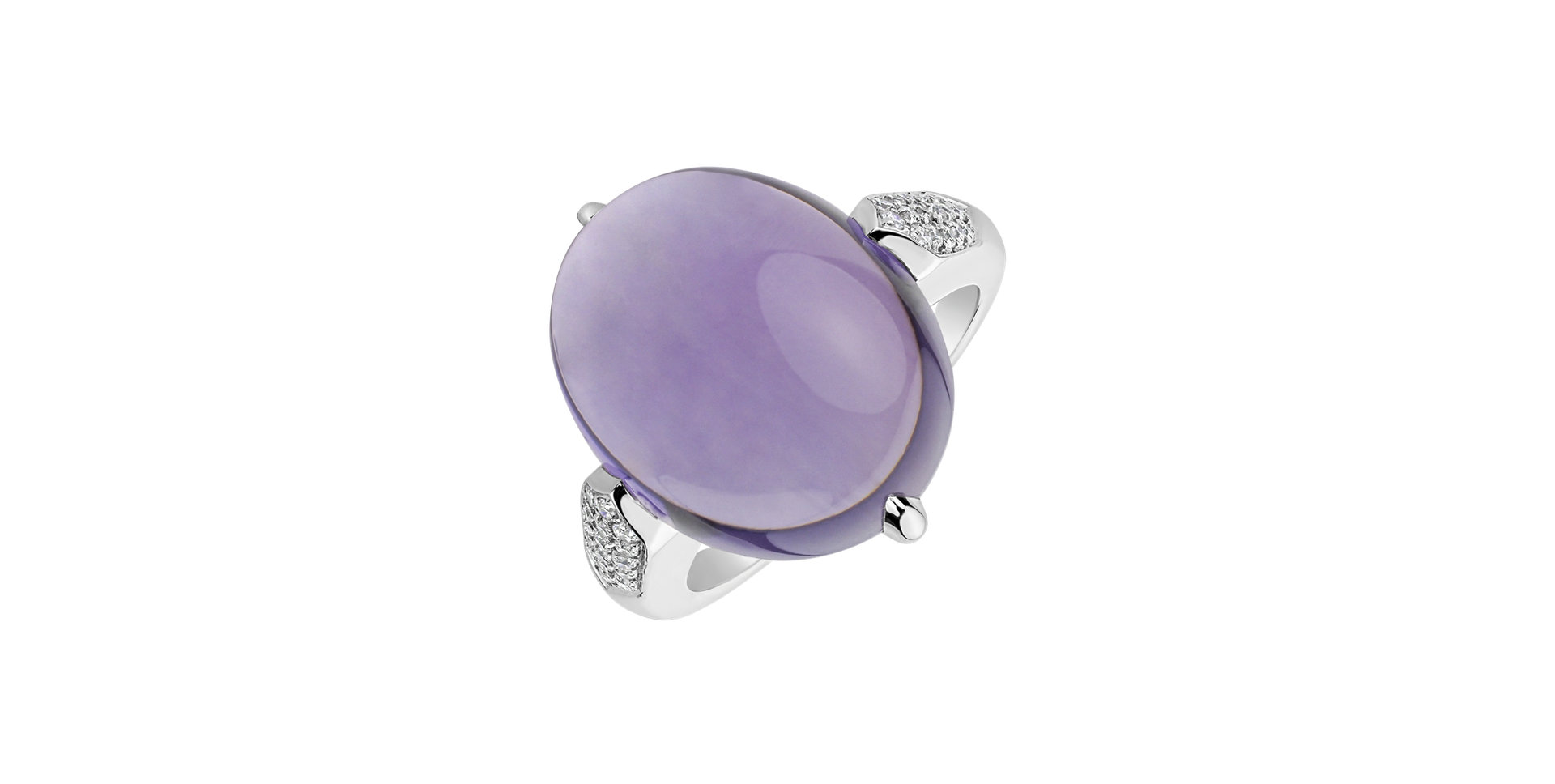 Diamond rings with Amethyst Drop Blossom