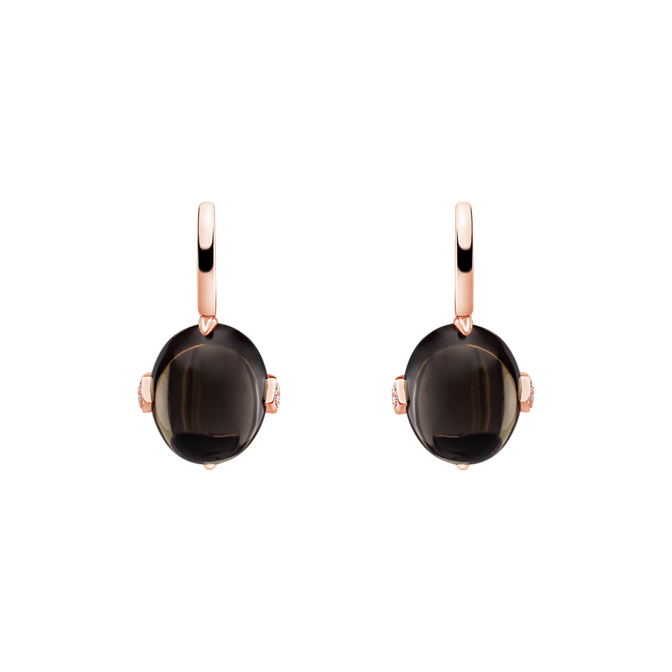 Diamond earrings with Quartz Shining Grace