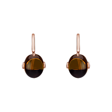 Diamond earrings with Quartz Shining Grace
