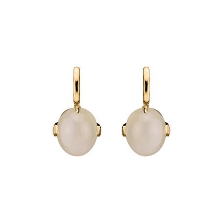 Diamond earrings with Moonstone Shining Grace