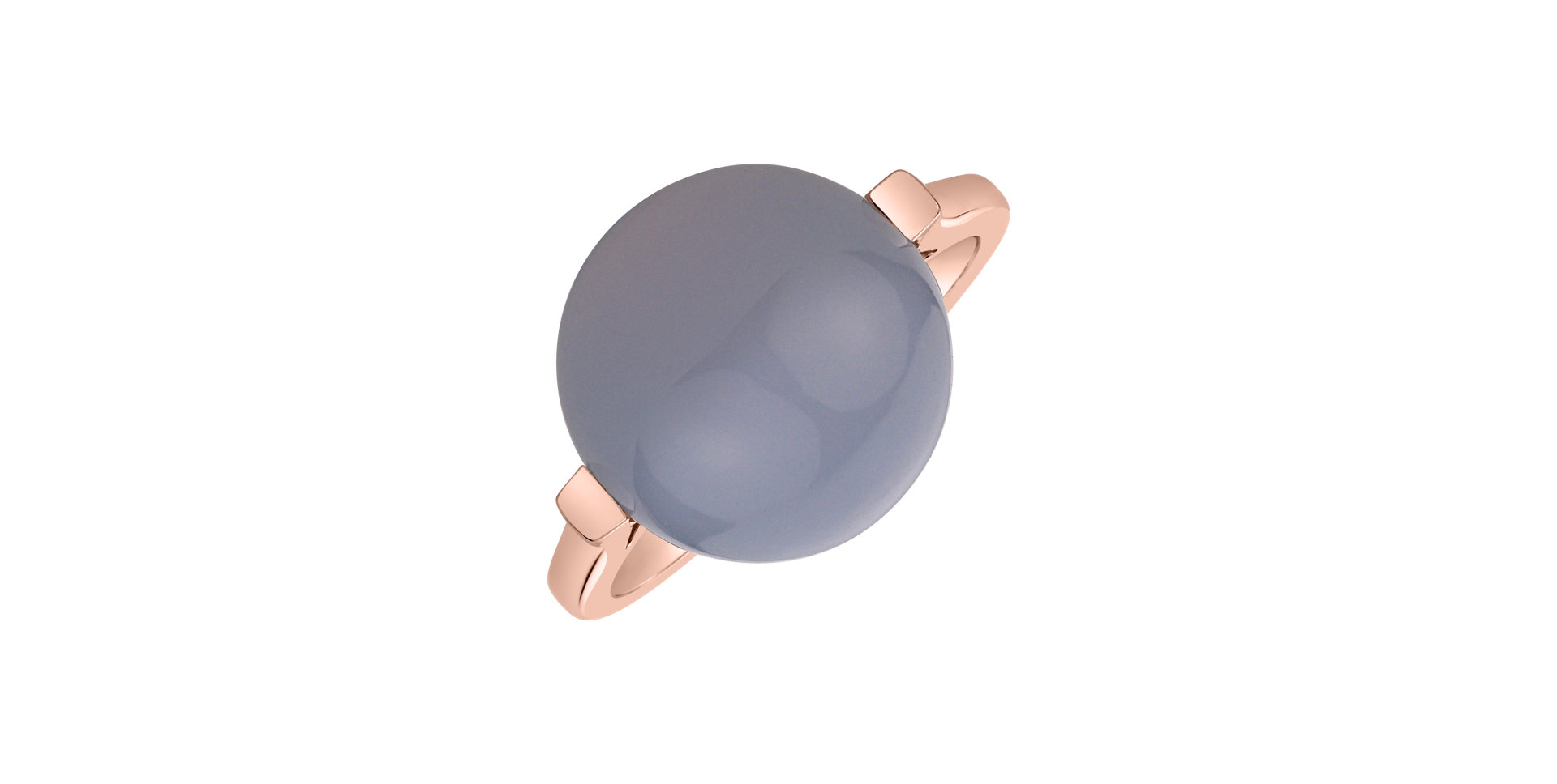 Ring with Chalcedony Sweet Embrace