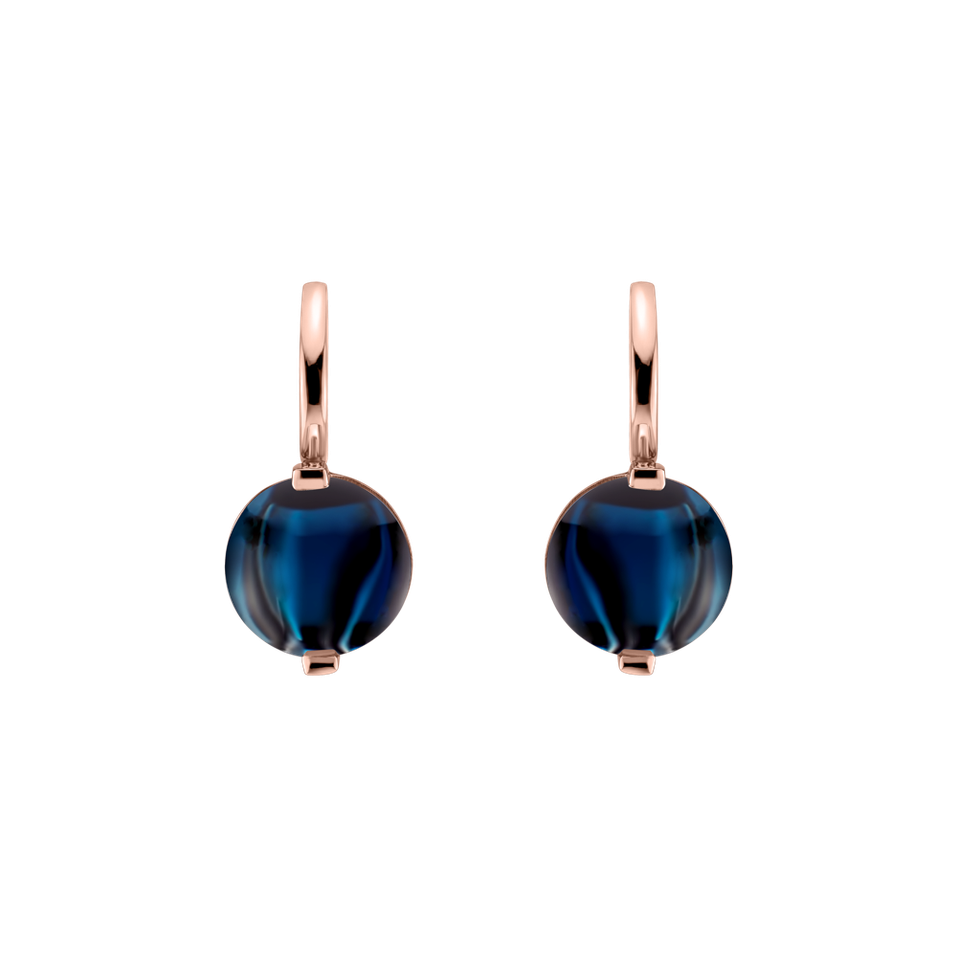 Earrings with Topaz Space Signature