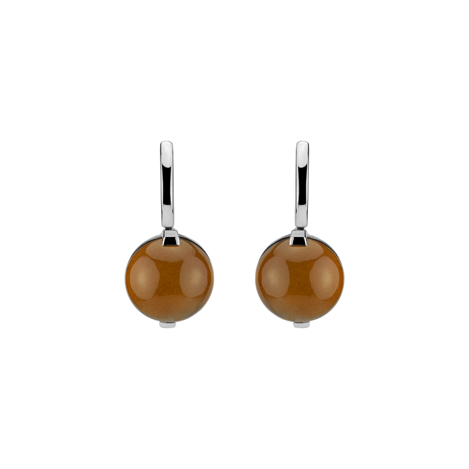 Earrings with Quartz Space Signature