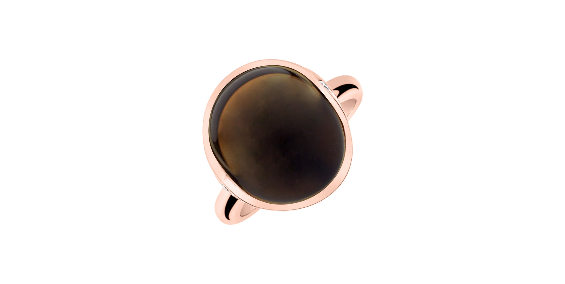 Diamond ring with Quartz Fairytale Drop