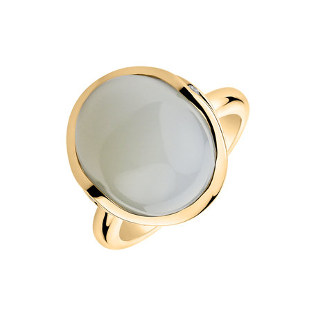 Ring with Moonstone and diamonds Fairytale Drop