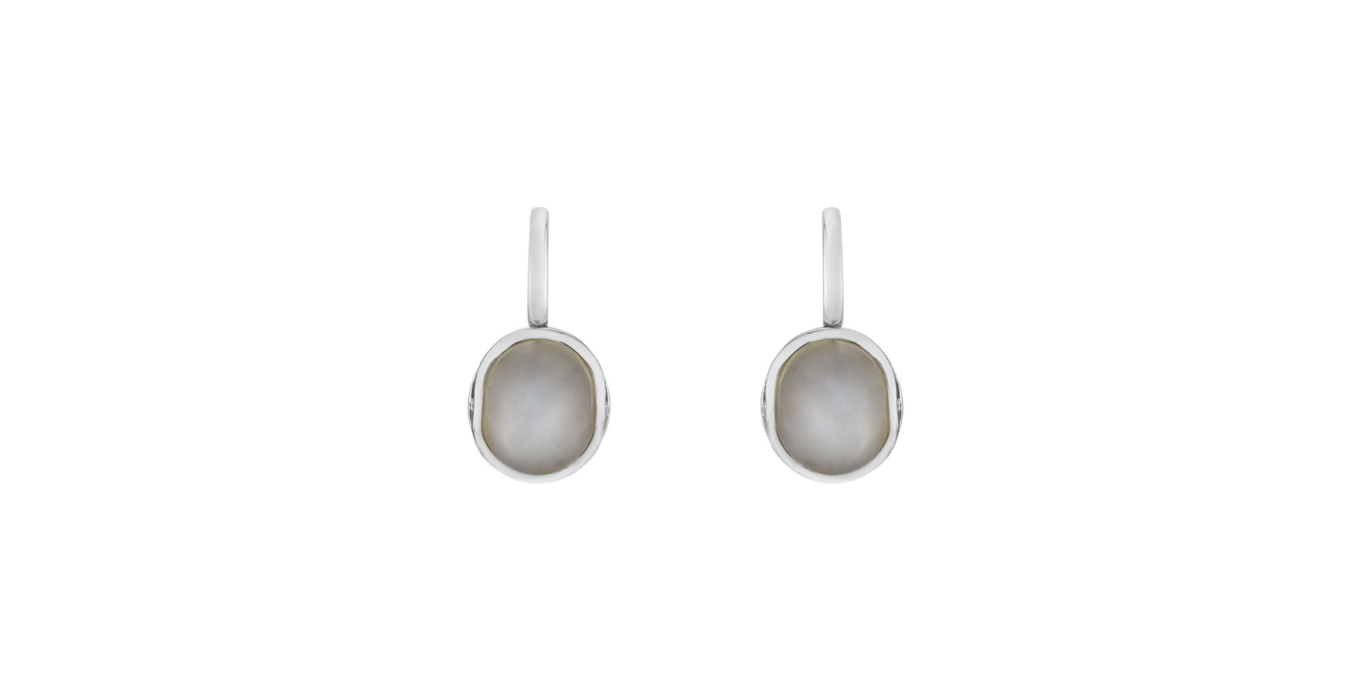 Diamond earrings with Moonstone Fairytale Drop