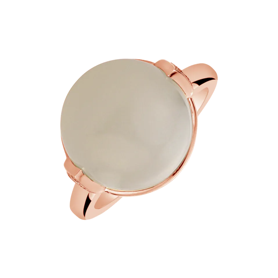 Ring with Moonstone and diamonds Fairy Blossom