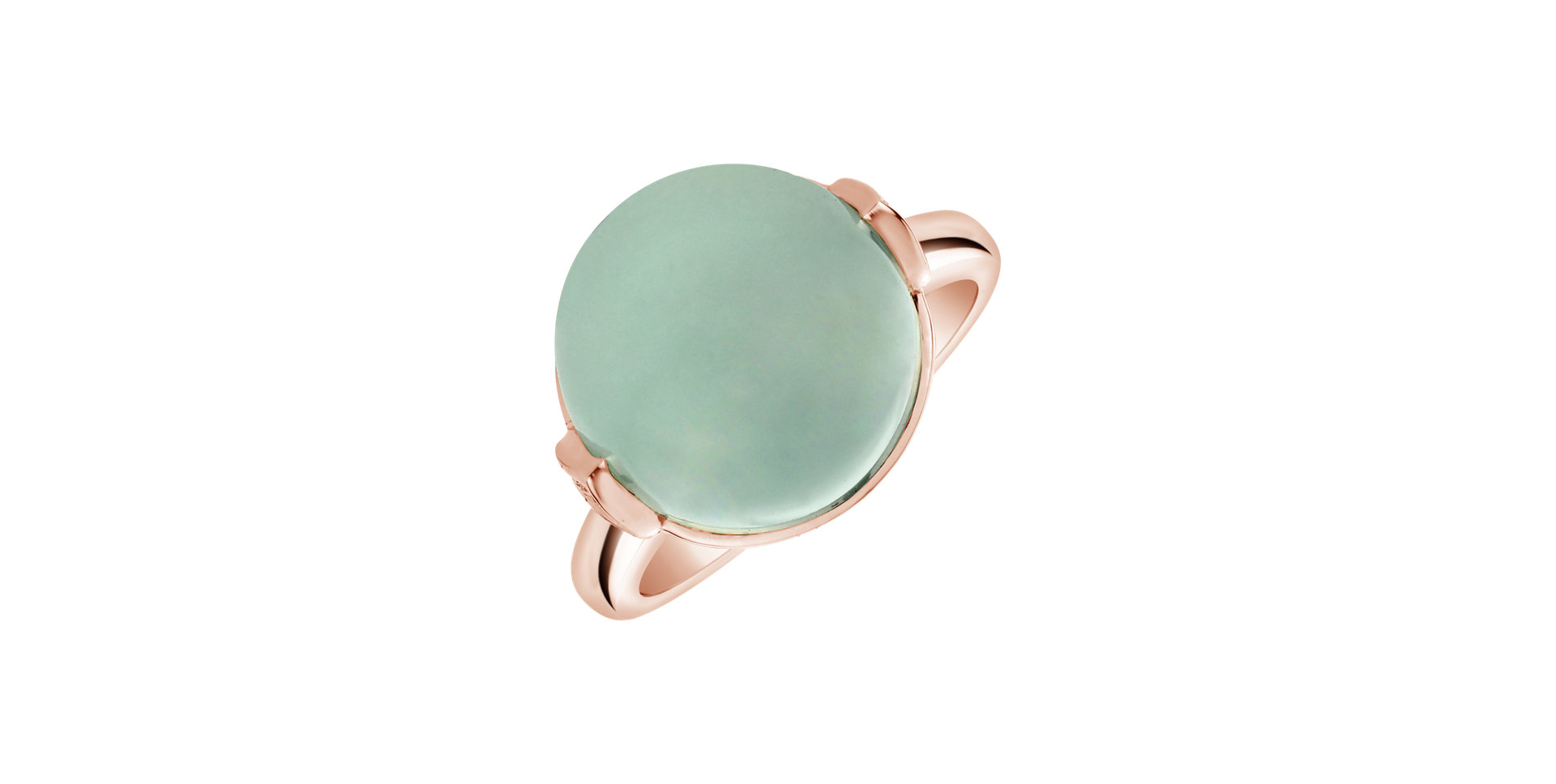 Diamond ring with Chalcedony Fairy Blossom