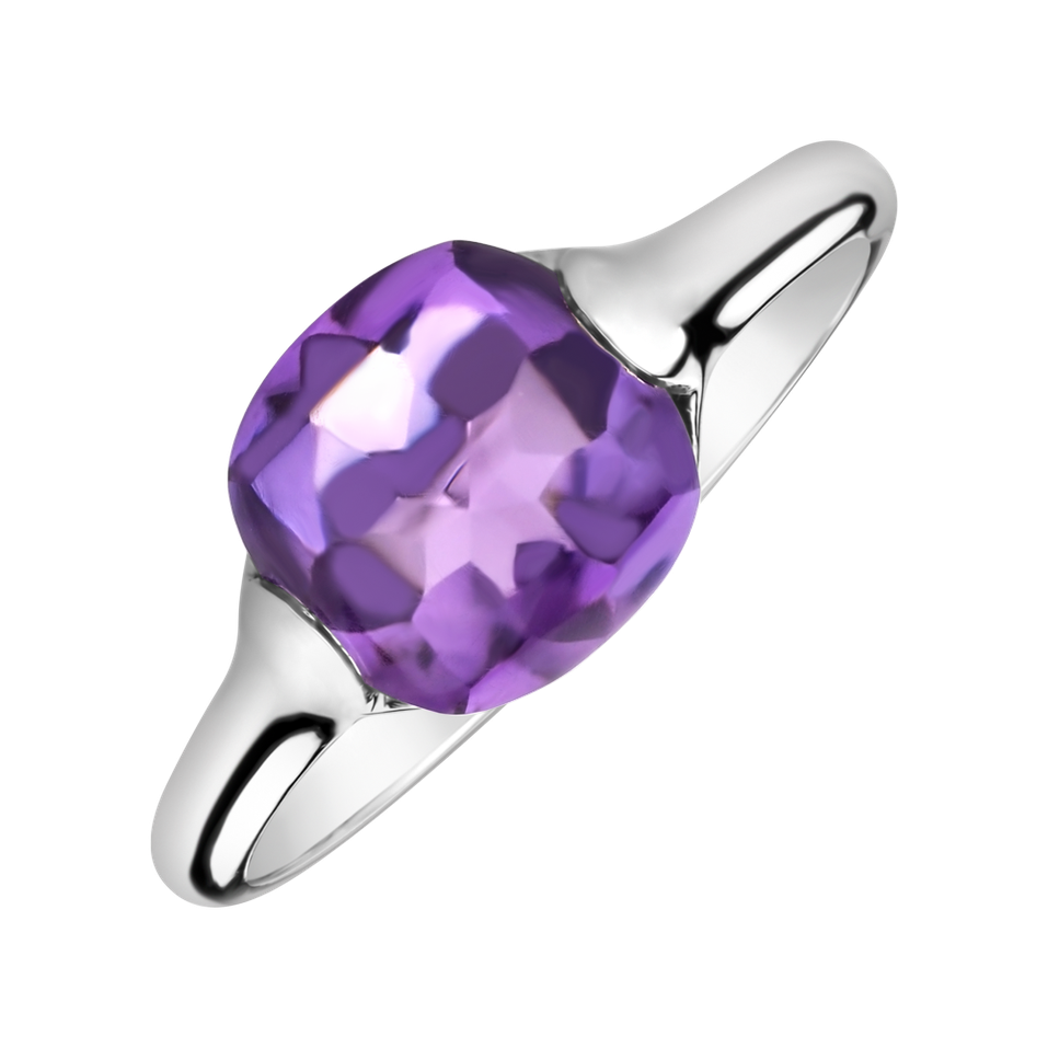 Ring with Amethyst Brazil Bonbon