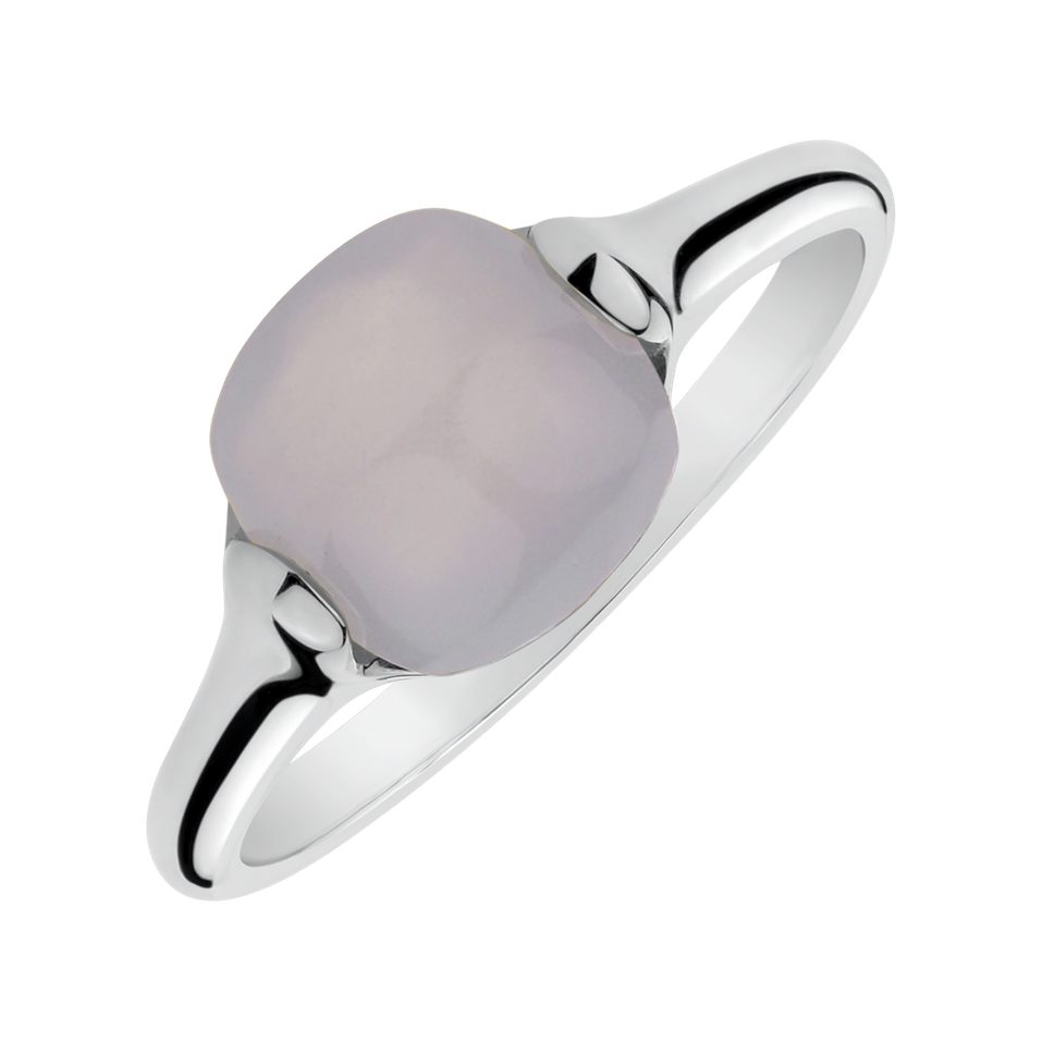 Ring with Blue Chalcedony Bonbon