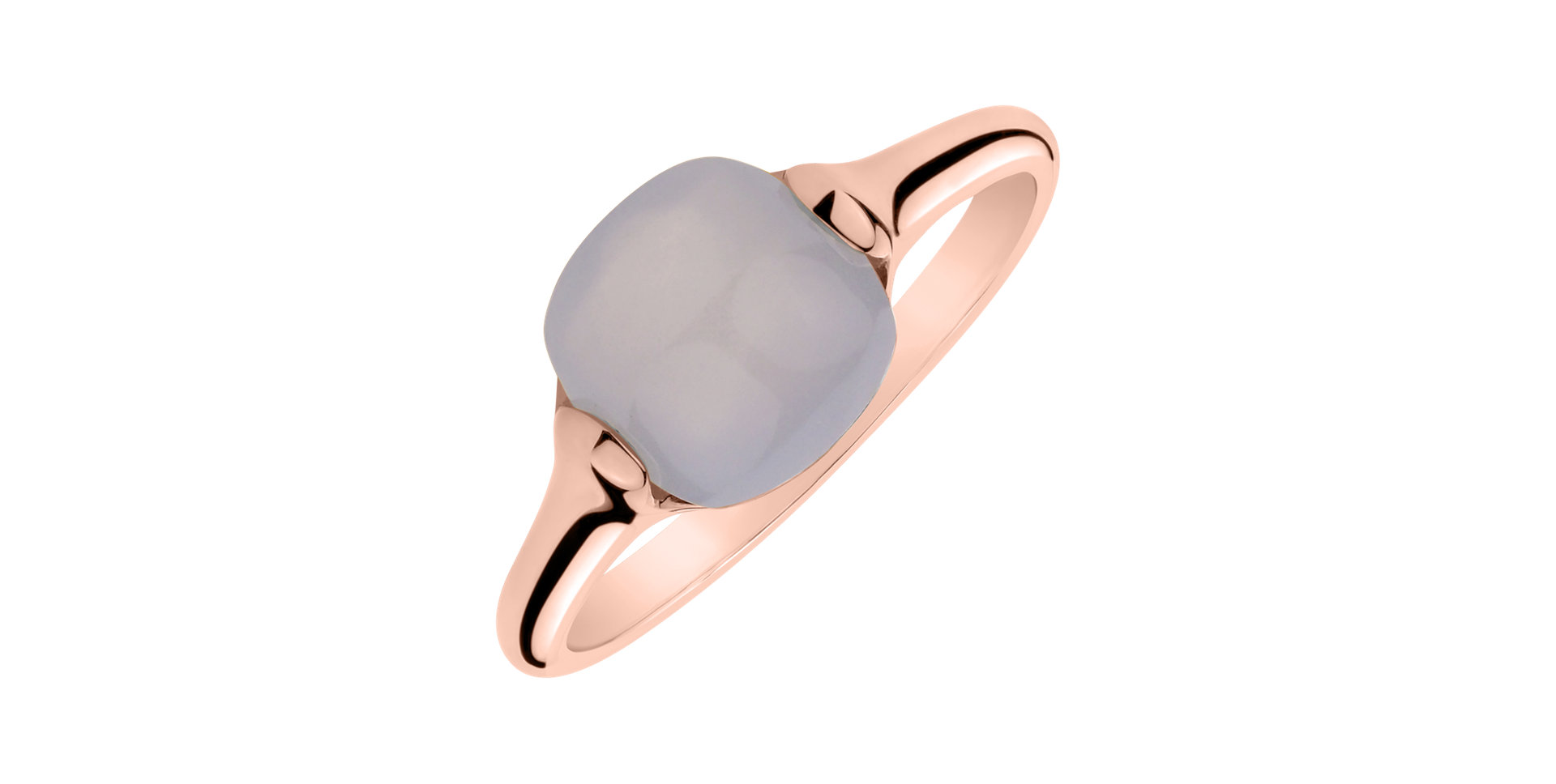 Ring with Blue Chalcedony Bonbon