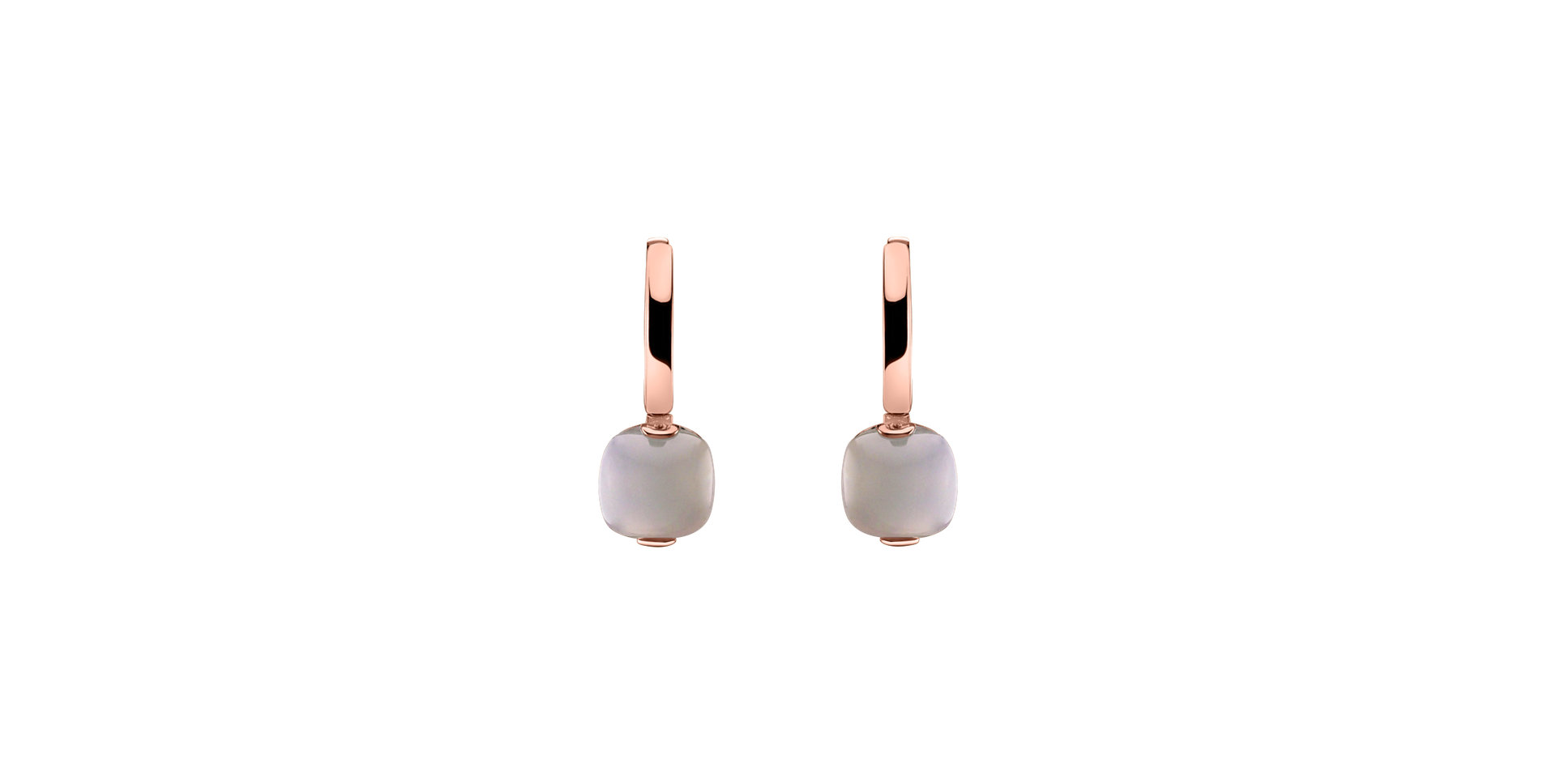 Earrings with Moonstone White Bonbon