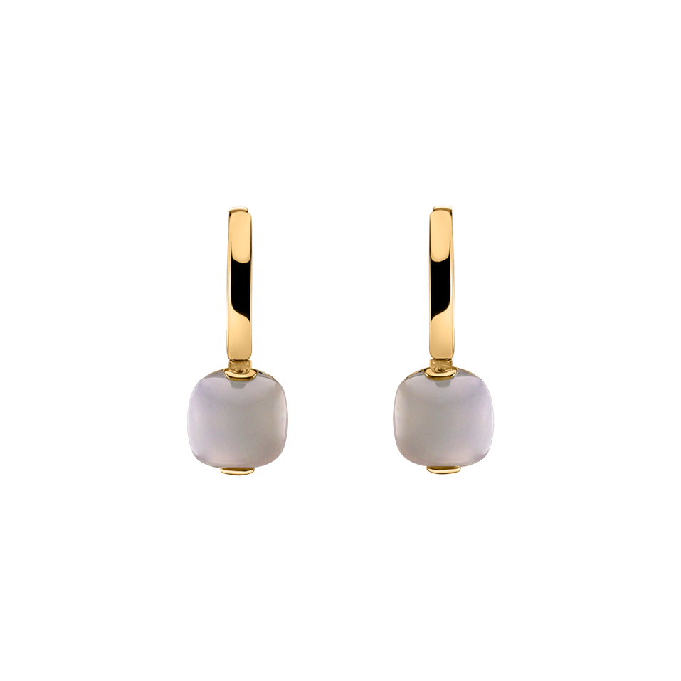 Earrings with Moonstone White Bonbon Bonbon