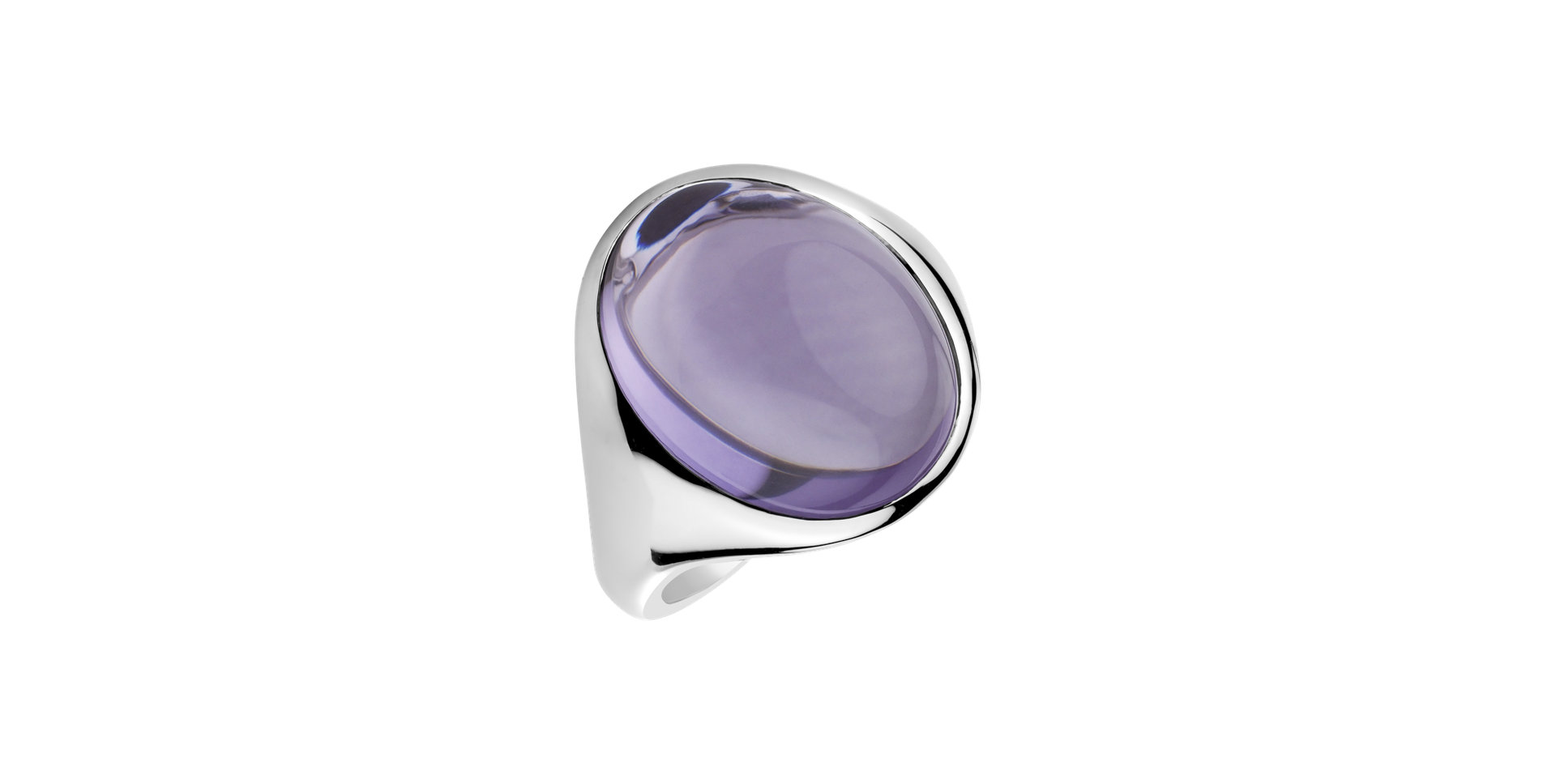 Ring with Amethyst Bubble Coctail