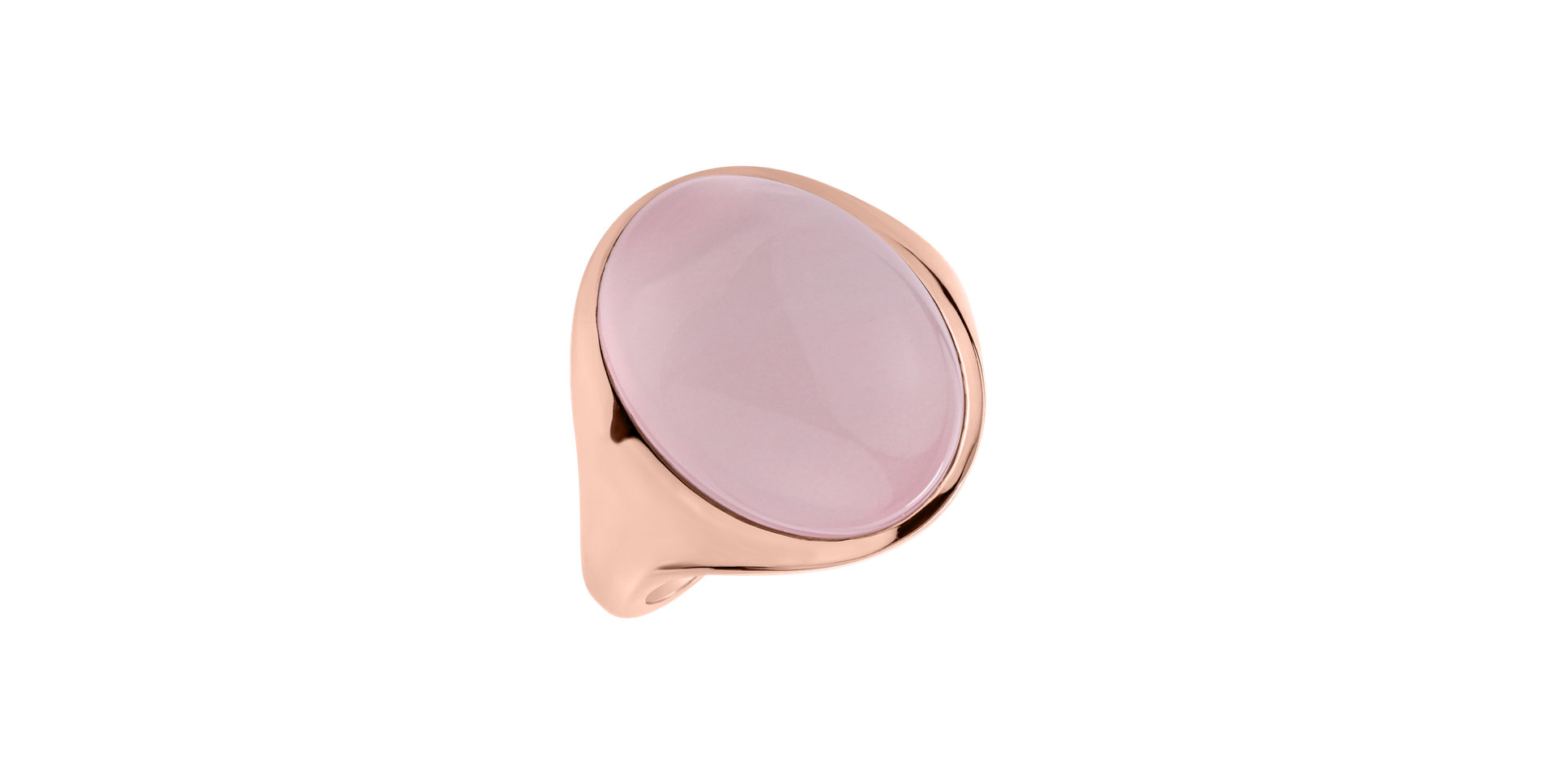 Ring with Rose Quartz Bubble Coctail