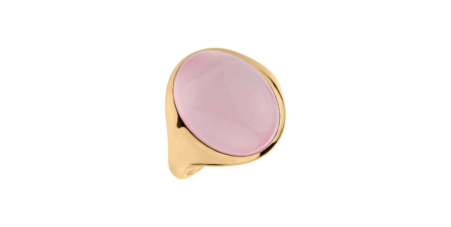 Ring with Rose Quartz Bubble Coctail