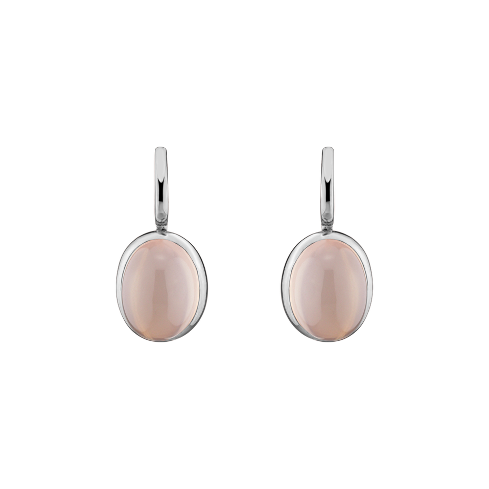 Earrings with Rose Quartz Miracle Cosmos